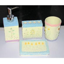 歐式衛浴的藝術魅力 廠家直銷樹脂衛浴四件套JBC37，提升浴室生活品質